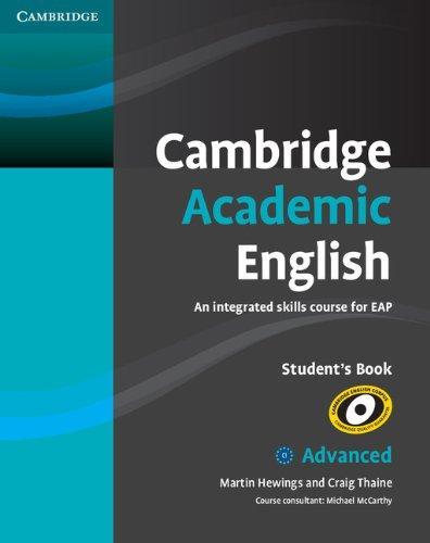 

Учебник Cambridge Academic English C1 Advanced Students Book Hewings, M ISBN 9780521165211