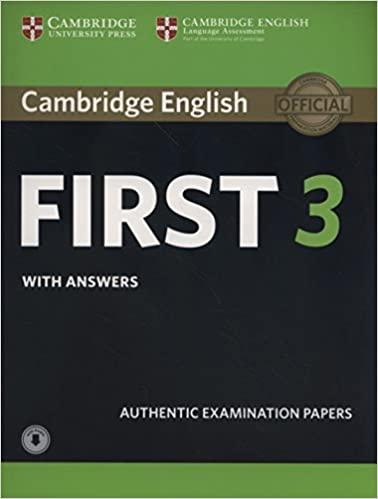 

Учебник Cambridge English First 3 Students Book + key + Audio ISBN 9781108380782