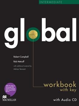 

Рабочая тетрадь Global Intermediate Workbook with key and Audio CD ISBN 9780230430280