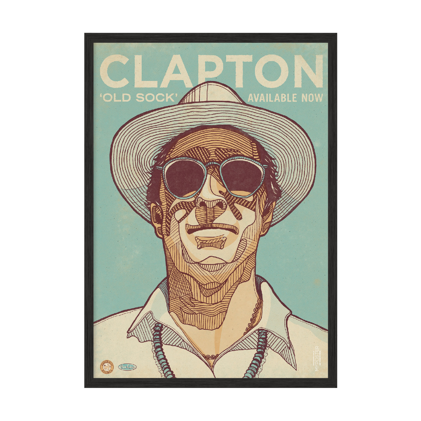 

Постер в рамке MY POSTER с антибликовым стеклом 420x594 мм "Clapton"