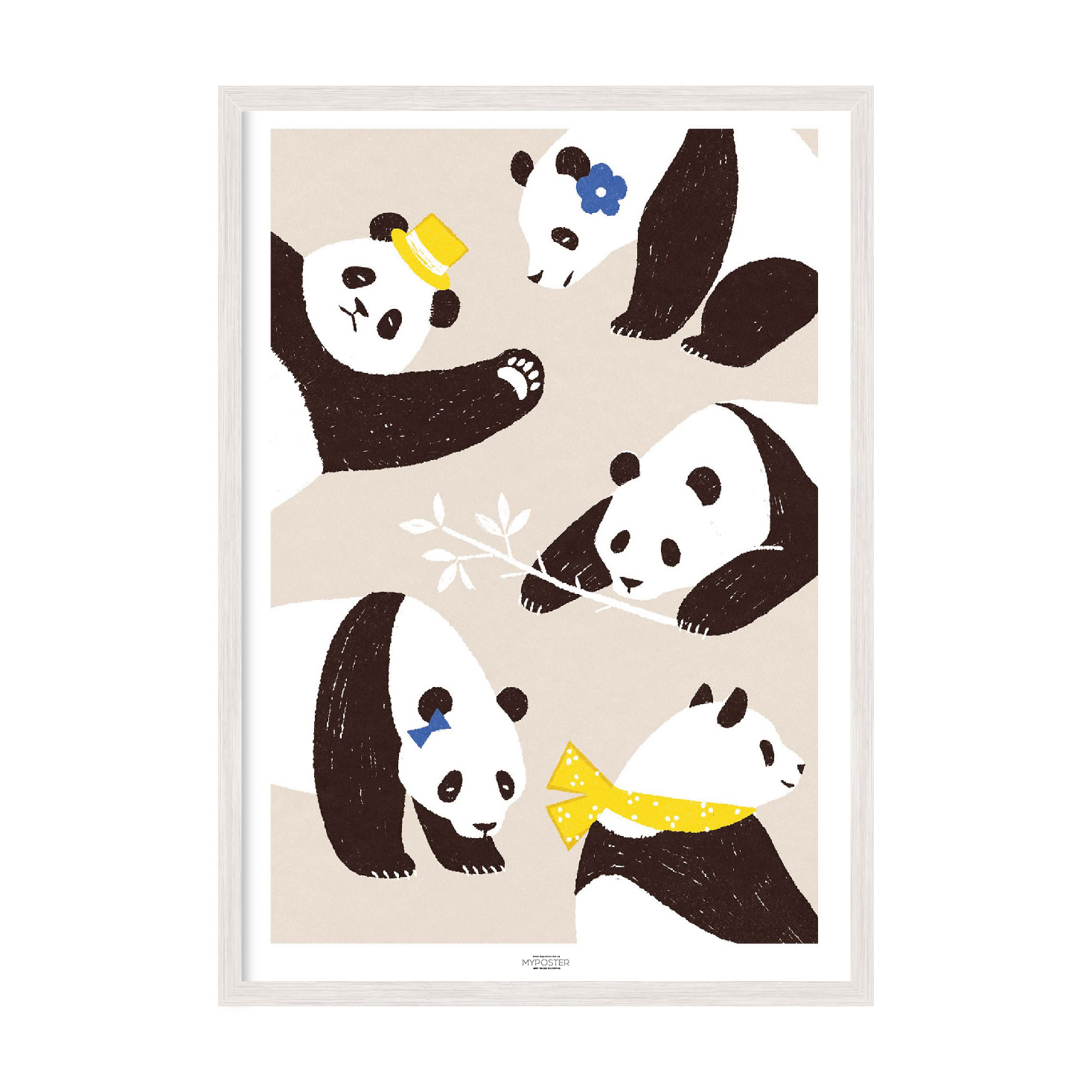 

Постер в рамке MY POSTER с антибликовым стеклом 420x594 мм White "AMY"