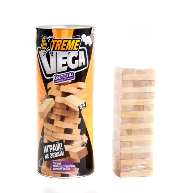 

Деревянная интерактивная игра башня Дженга Jenga VEGA Danko Toys (6261DT)