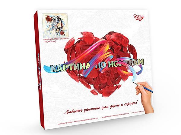 

Картина по номерам на холсте №5 "Лошадь" 40* 40см DANKO TOYS (KpN-02-05)