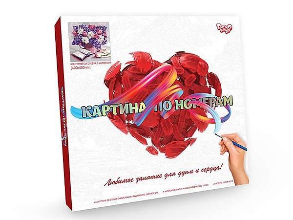 

Картина по номерам на холсте №10 "Букет" 40* 40см DANKO TOYS (KpN-02-10)