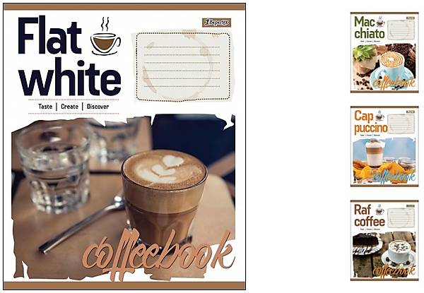 

Тетрадь ученическая А5 24л в линию "COFFEBOOK" 20 шт.в уп. 1 Вересня (764585)