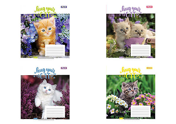 

Тетрадь А5 18 листов, в клетку Hug Your Cat (25 штук в пачке) 1 Вересня (762299)