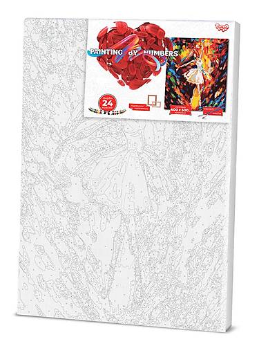 

Картина по номерам "Балерина в белом" 40*50см без коробки DANKO TOYS (KpNe-01-06)