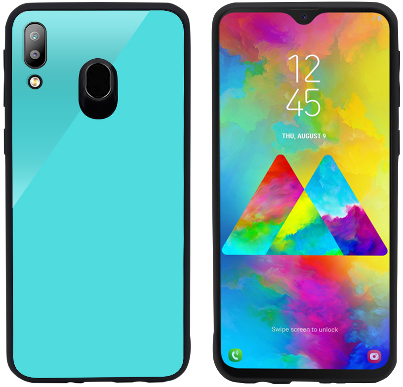

Панель Intaleo Real Glass для Samsung Galaxy M20 Light Blue