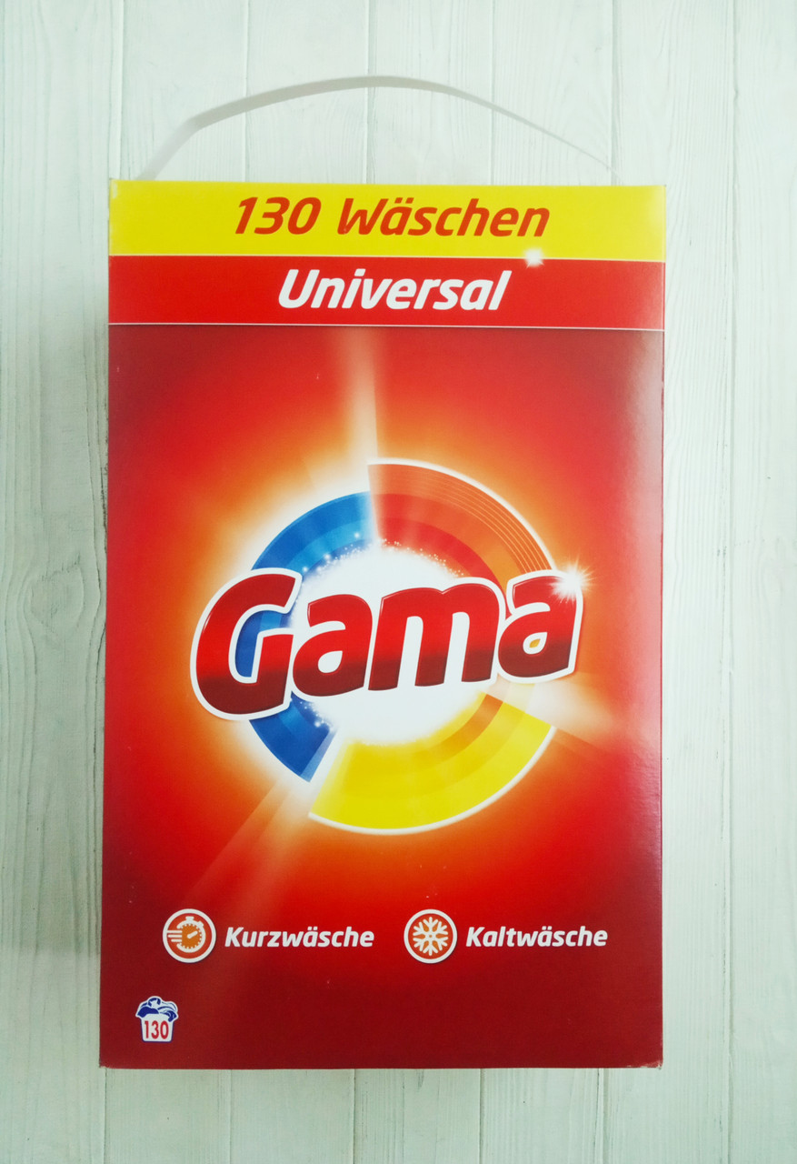 

Порошок универсальный для стирки Gama 3in1 130 стирок 8,45 кг Испания