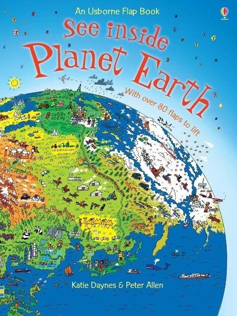

Книга с окошками See inside Planet Earth Katie Daynes, Peter Allen ISBN 9780746087541