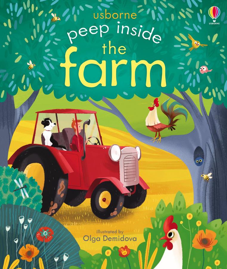 

Книга с окошками Peep inside the Farm Anna Milbourne, Olga Demidova ISBN 9781409582045