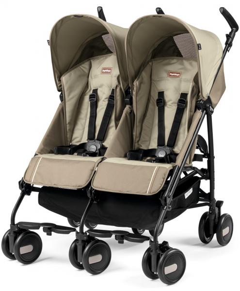 

Прогулочная коляска для двойни Peg-Perego PLIKO MINI TWIN Classico Class Beige (Бежевая) (IP04280000SU36SU56)