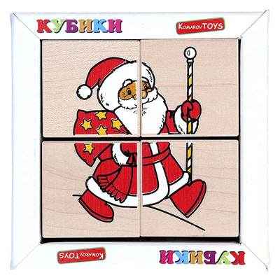 

Кубики Komarov TOYS Собери рисунок Новый год (Т612) (10-410476)