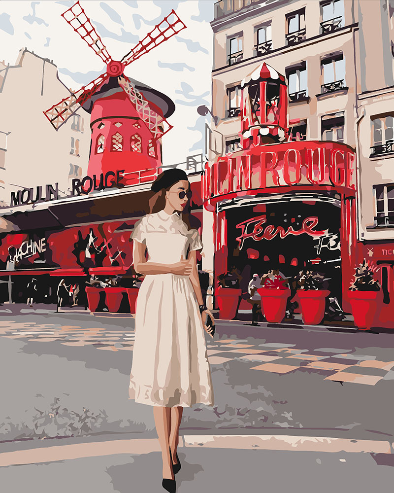 

Картина по номерам Moulin Rouge 40*50 KHO4657 Идейка