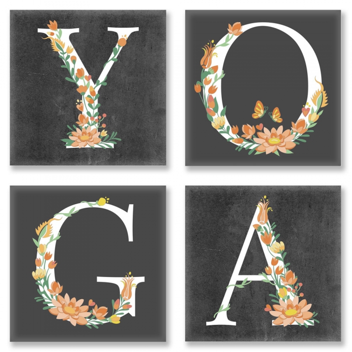 

Картина по номерам Квартет Слово YOGA Лофт Квартет 18*18 CH118 Идейка