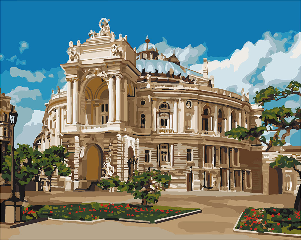 

Картина по номерам Музыкальное сердце одессы 40*50 KH3566 Идейка