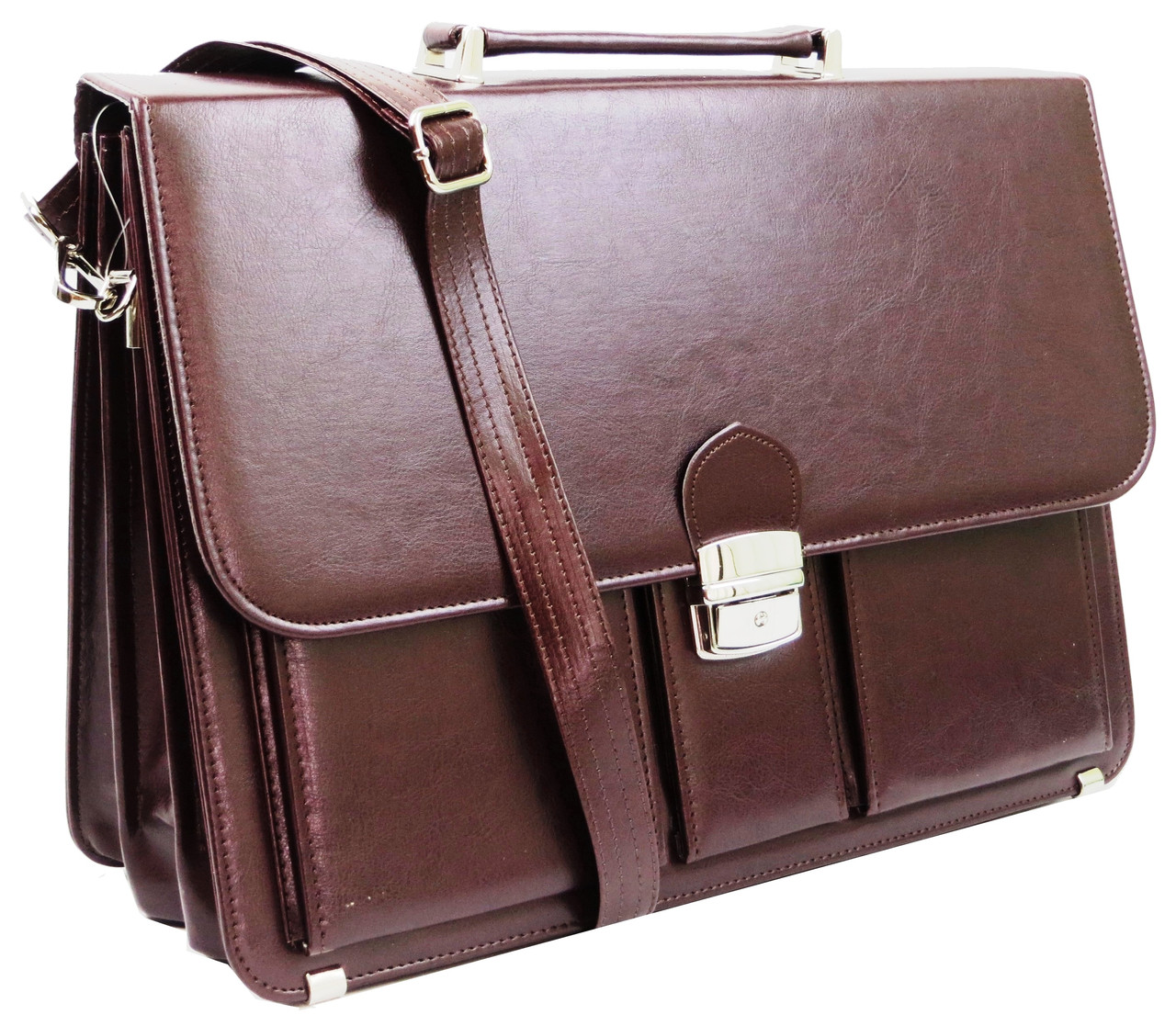 

Портфель женский из эко кожи AMO Польша бордовый supersumka (TР012SST10 bordo)