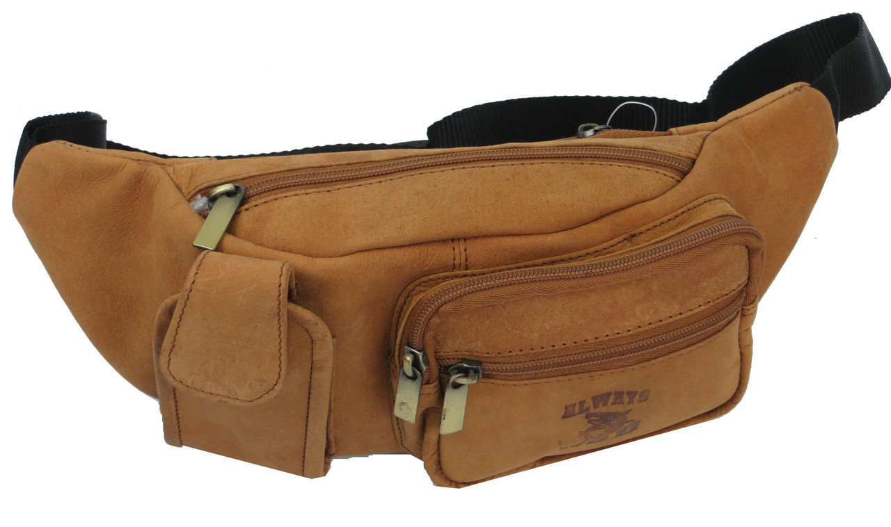 

Кожаная сумка на пояс Always Wild рыжая supersumka (TР012LB2509HLTAN)