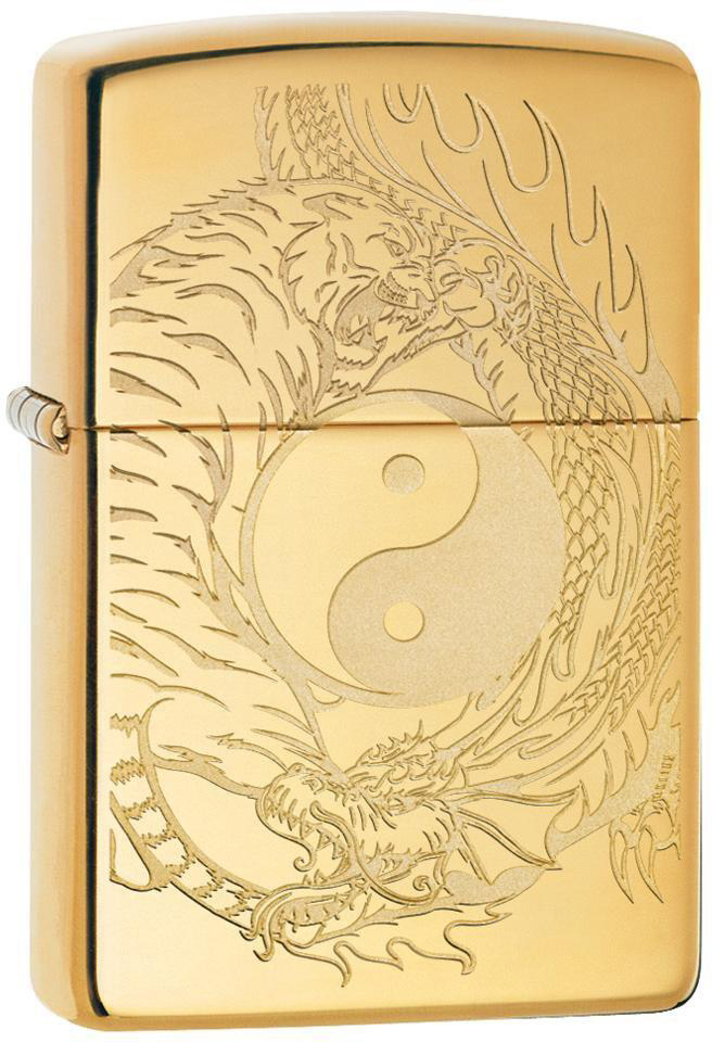 

Зажигалка Zippo 254B Tiger and Dragon Design Золотистая (Zippo 49024)