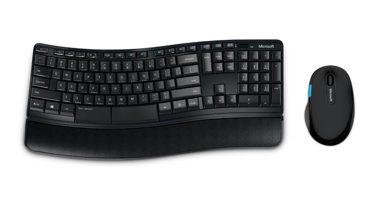 

Комплект безпровідний (клавіатура + мишка) Microsoft Comfort Desktop RU Чорний