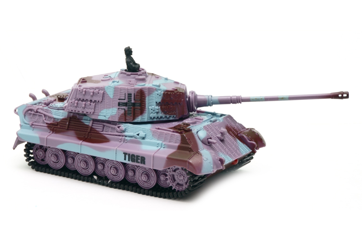 

Танк микро р/у 1:72 King Tiger со звуком (фиолетовый, 35MHz)