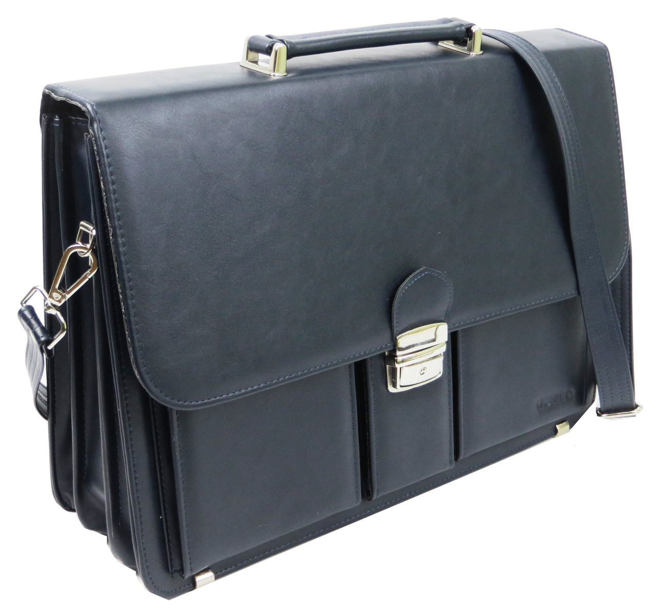 

Деловой портфель из эко кожи Verto синий supersumka (TР012A10AA1 navy)