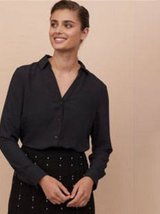 

Рубашка H&M 76284615 40 Черная (PS2000000896564_DD3000002678044_hm05799808051)