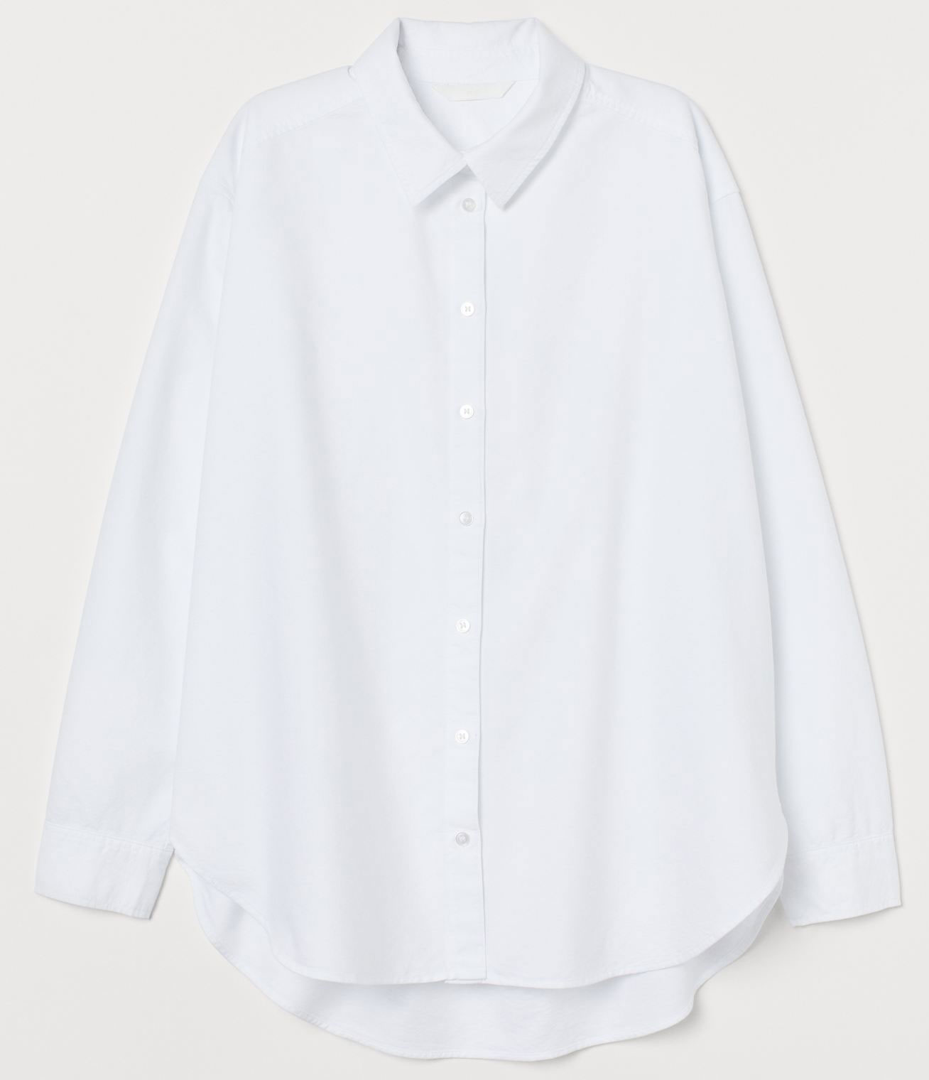 

Рубашка H&M 85912517 S Белая (PS2030000011124_2000001686263_hm09455779936)