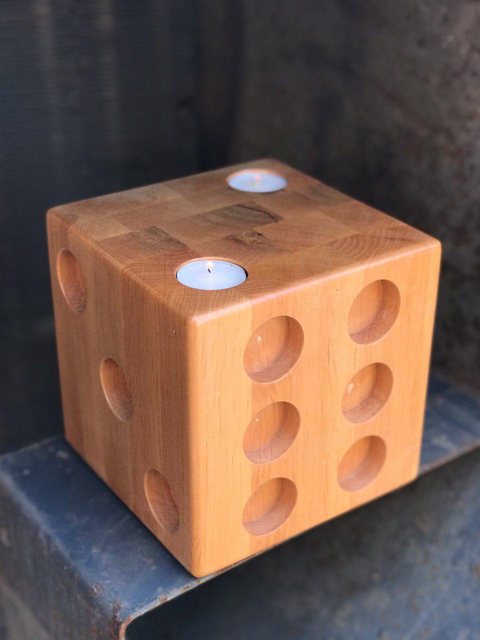 

Подсвечник Woodworkers Кубик