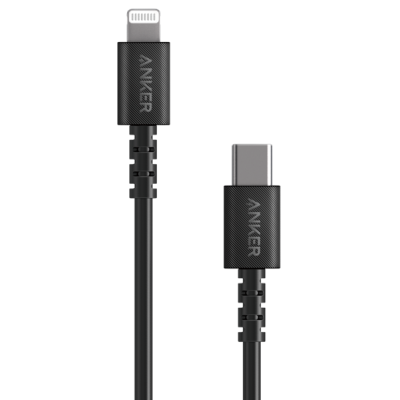 

Дата кабель USB Type-C to Lightning 0.9m V3 Powerline Select Black Anker
