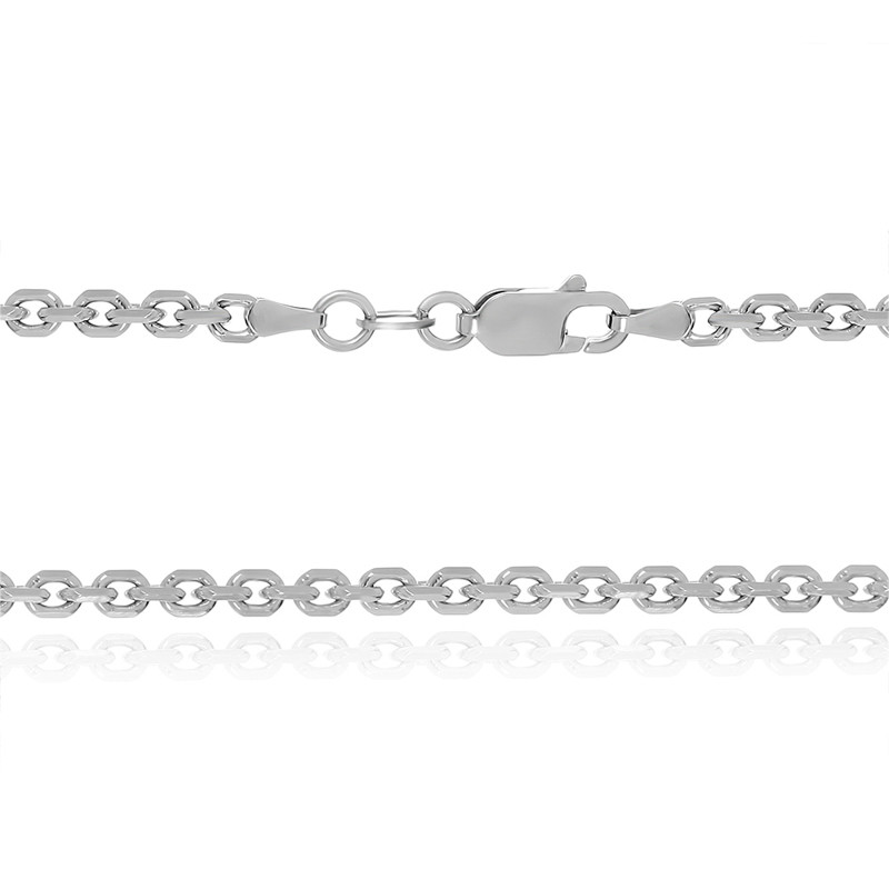 

Серебряная цепь Silvex925 родированная - 855Р 7/55, женская