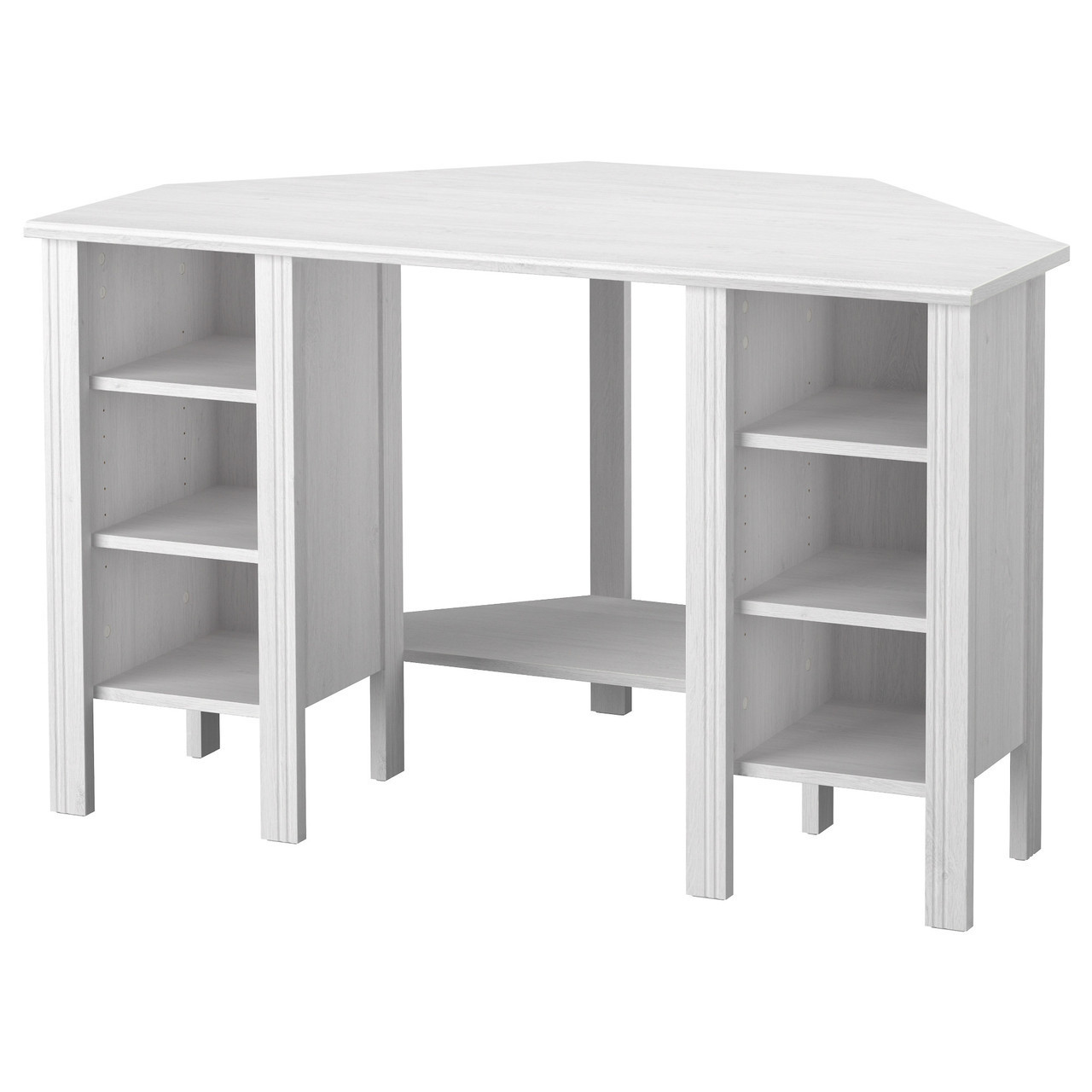 

Компьютерный стол IKEA BRUSALI угловой белый (604.397.57)