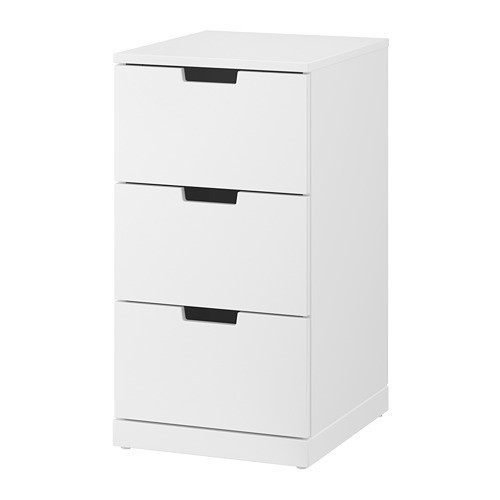 

Комод с 3 ящиками IKEA NORDLI 40x76 см белый (392.398.35)
