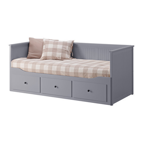 

Диван-кровать IKEA HEMNES с 3 ящиками серый (603.722.76)