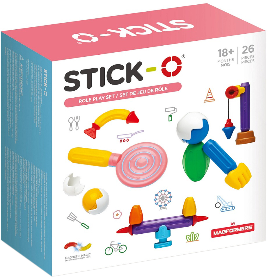 

Магнитный конструктор Stick-O Игра 26 элементов (902005)