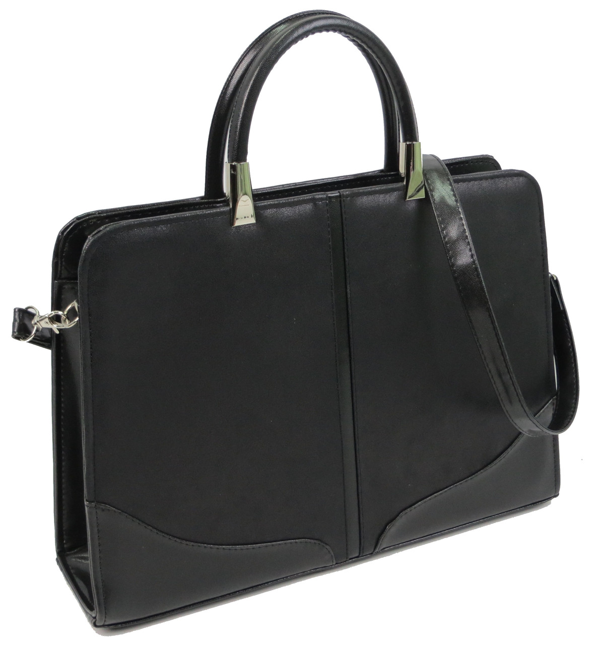 

Женская деловая сумка, портфель из эко кожи Arwena черная supersumka (TР012Td005f15 black)