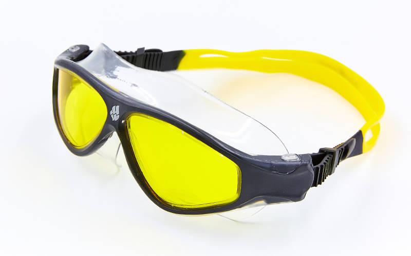 

Очки-полумаска для плавания Mad Wave FLAME Поликарбонат Резина Силикон Желтый (СПО M046102)