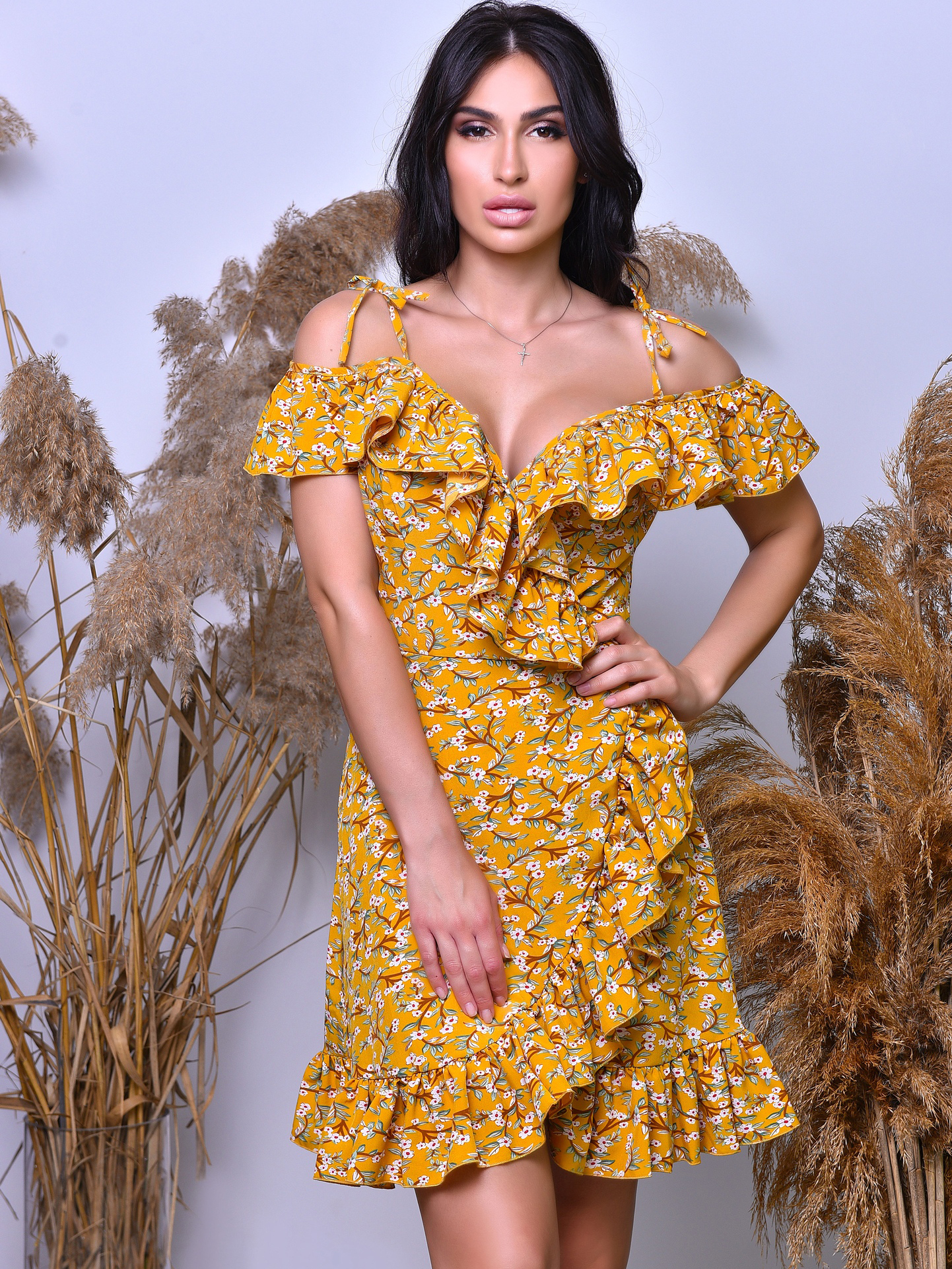 

Платье Irma Style 2003  Горчичное, Платье Irma Style 2003 L Горчичное