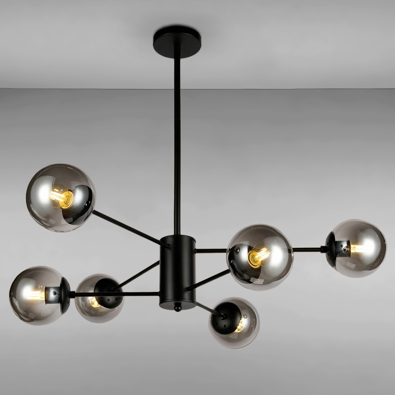 

Люстра подвесная Light House LS-14858-6 BK+BK черная