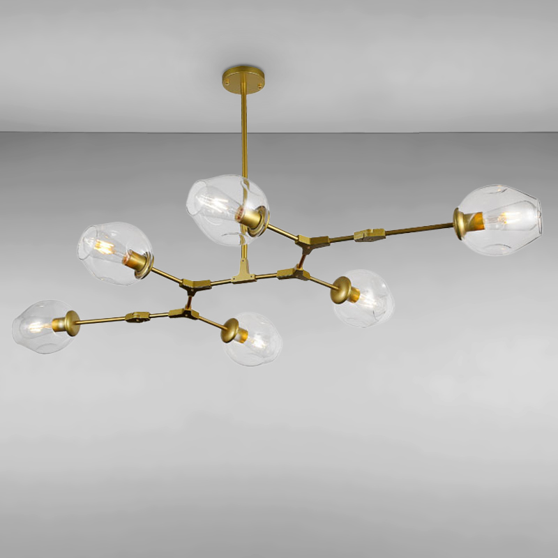 

Люстра подвесная Light House LS-15181-6 GD+CL золото