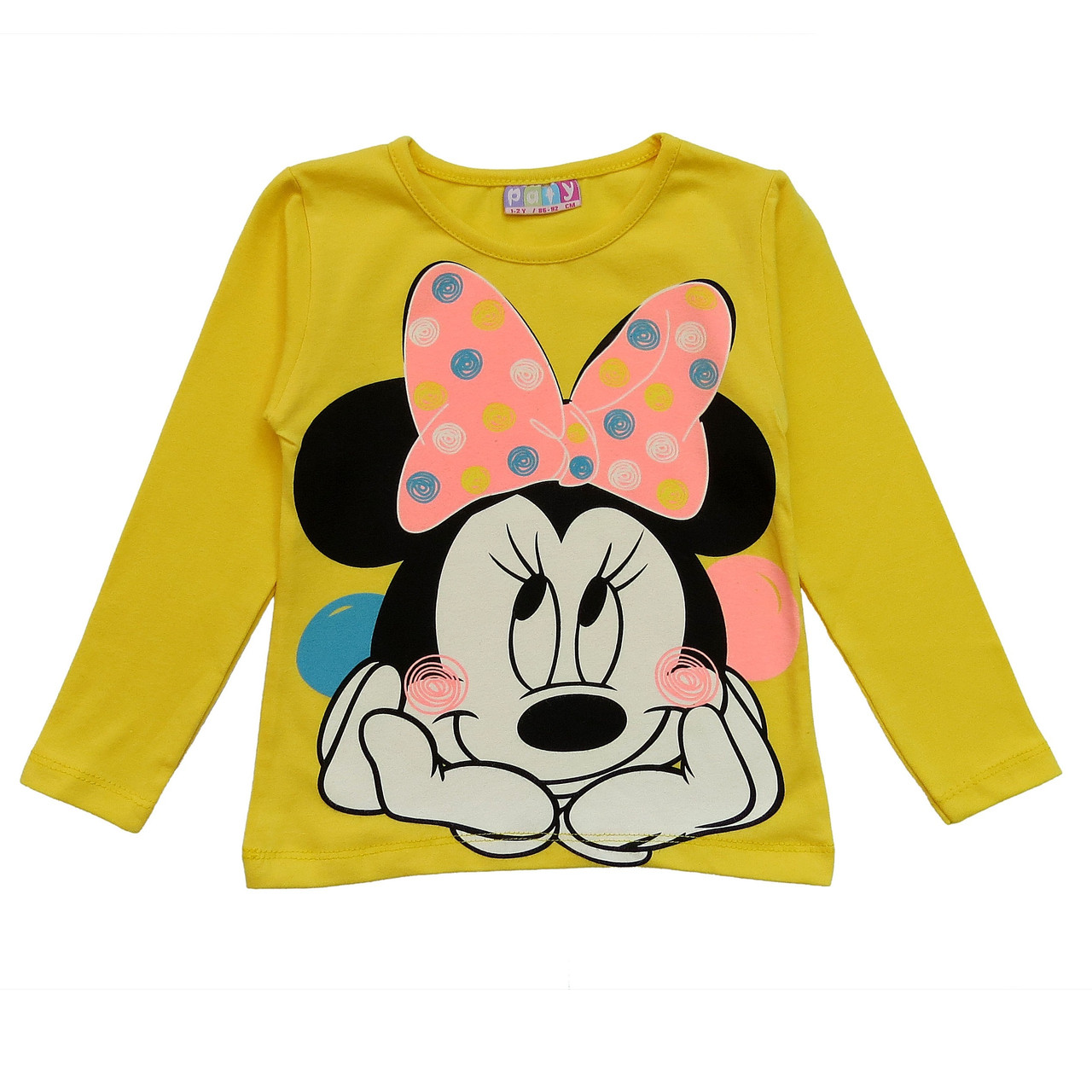 

Лонгслив Paty Kids Minnie Mouse для девочки 86-92 см Желтый 12190