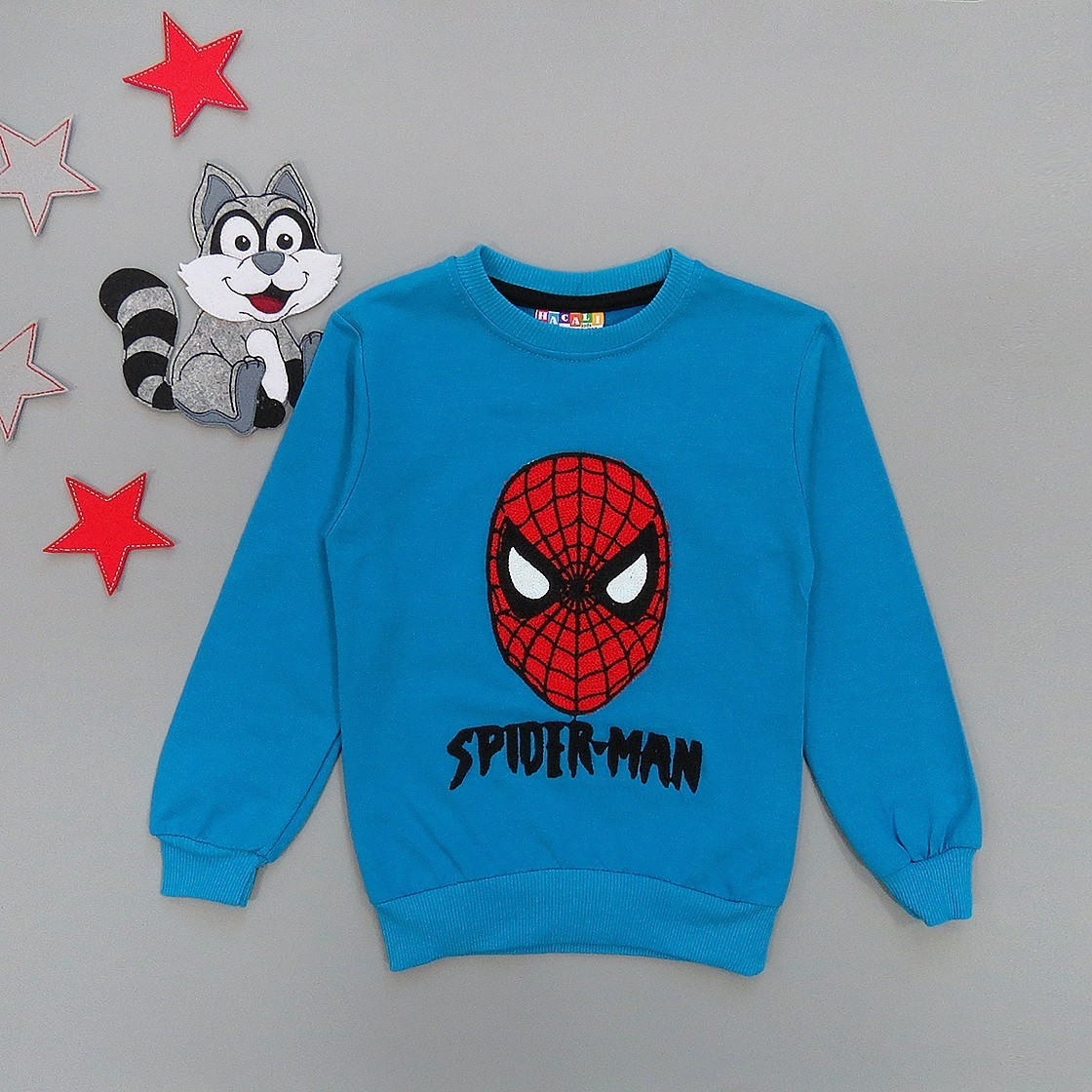 

Свитшот Hacali kids Spiderman для мальчика 98-104 см Синий 17226