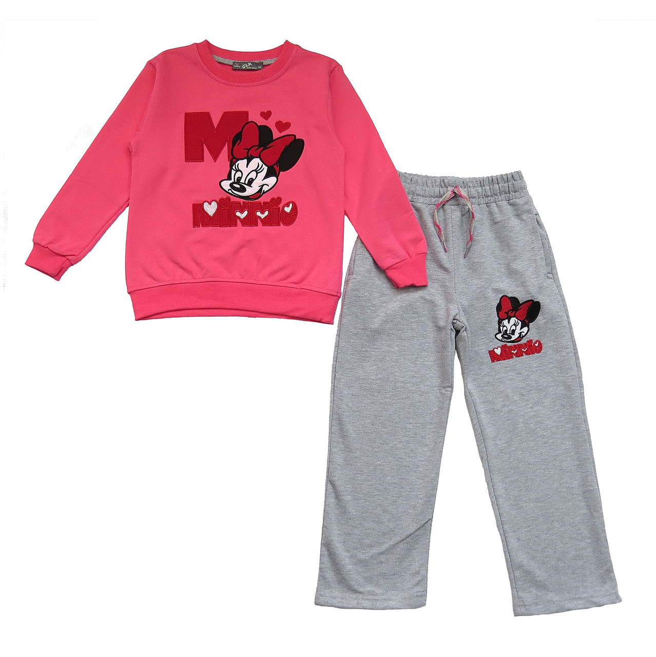 

Спортивный костюм GLK kids club Minnie Mouse для девочки 140 см Розовый с серым 11879