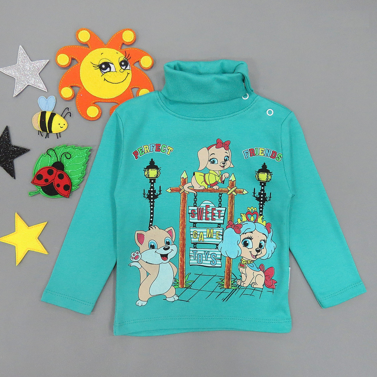 

Водолазка Kipir kids "Зверята" для мальчика 86 см Зеленая 15450