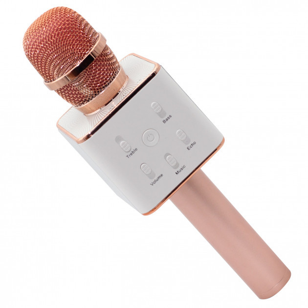 

Беспроводной караоке микрофон с колонкой Q7(RoseGold)Original