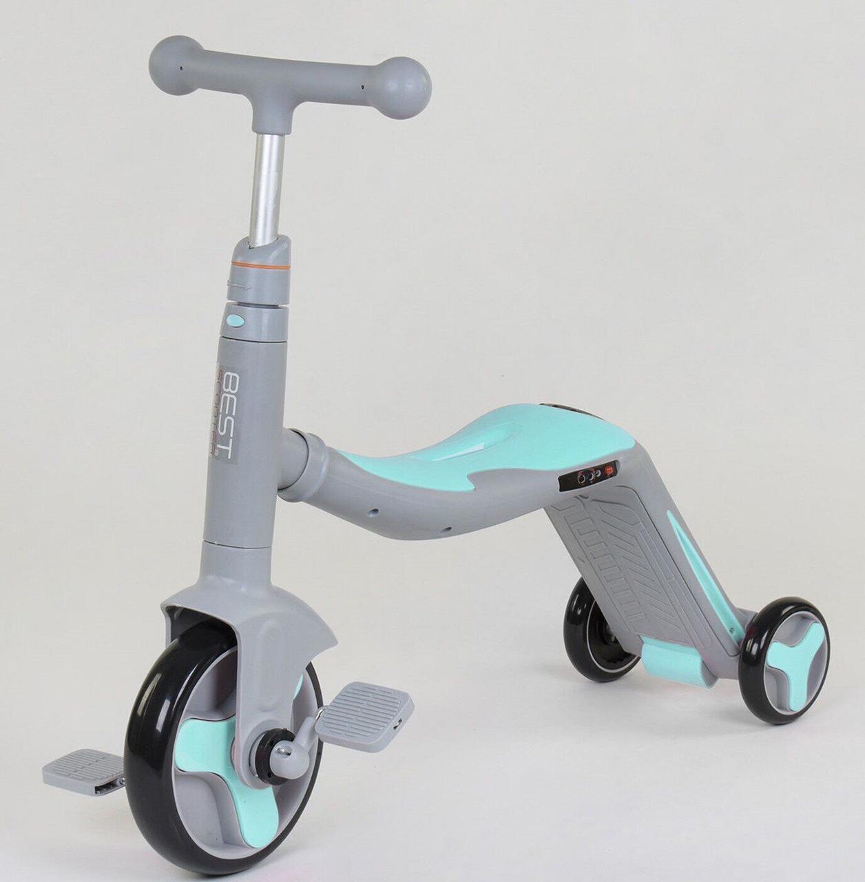 

Самокат BEST SCOOTER JT-10181 бирюзовый
