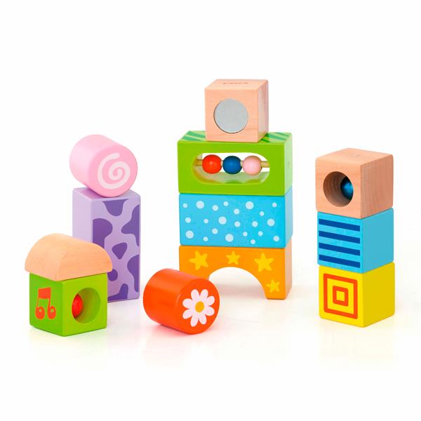 

Набор строительных блоков Viga Toys 'Погремушки' (50682)