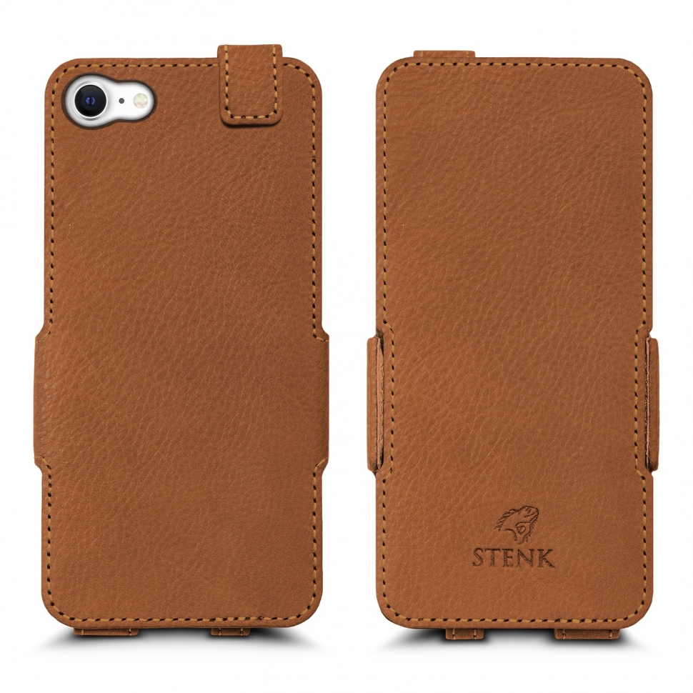 

Чехол флип Stenk Prime для Apple iPhone SE (2020) Camel