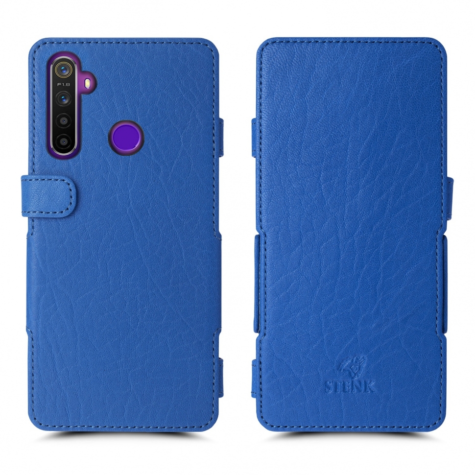

Чехол книжка Stenk Prime для Realme 5 Ярко-синий