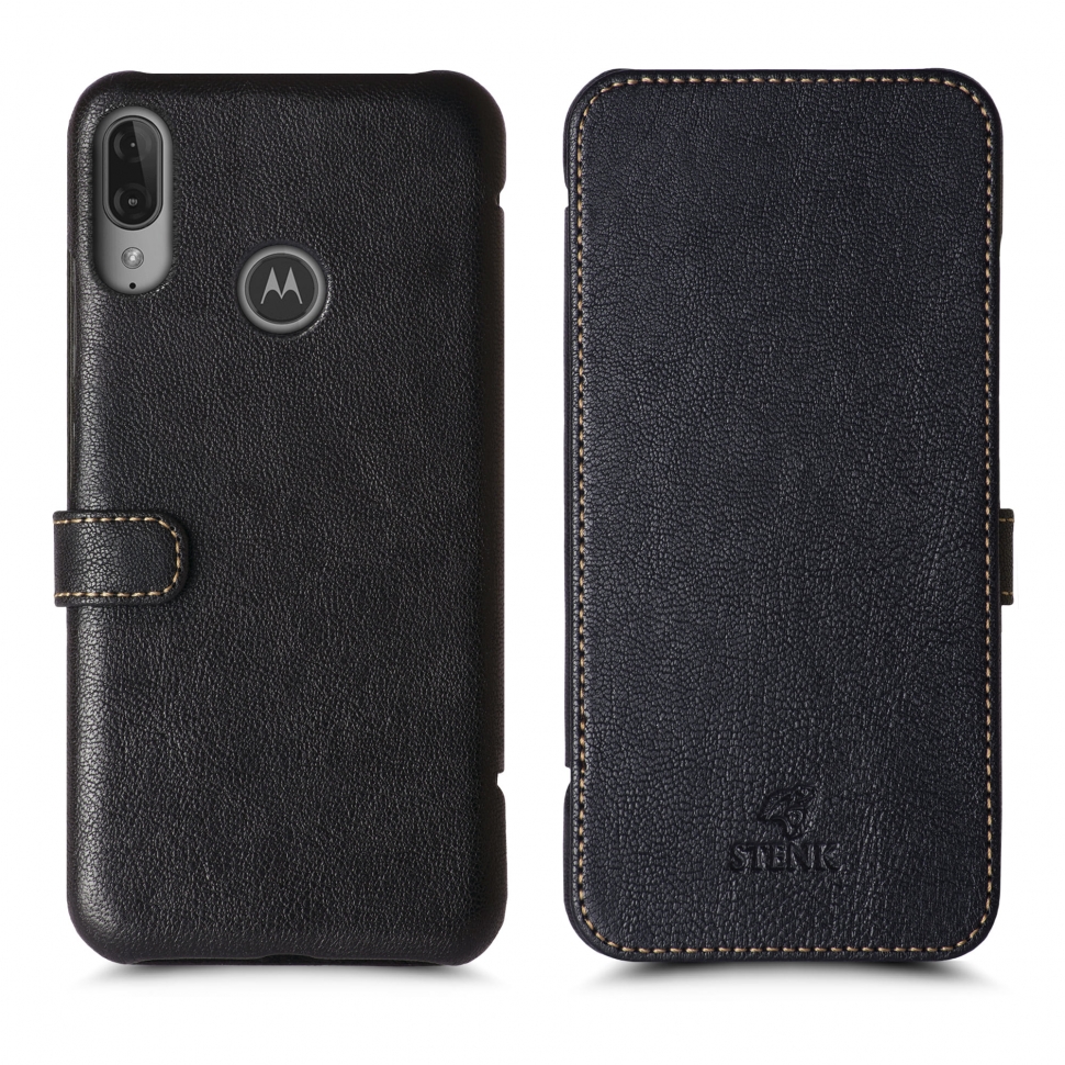 

Чехол книжка Stenk Premium для Motorola Moto E6 Plus Чёрный